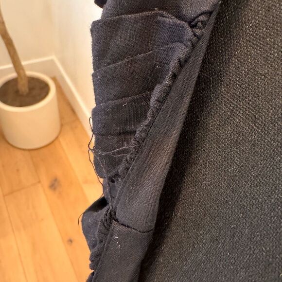 Jason Wu Linen Blend black Tiered Maxi Dress M - Picture 4 of 11